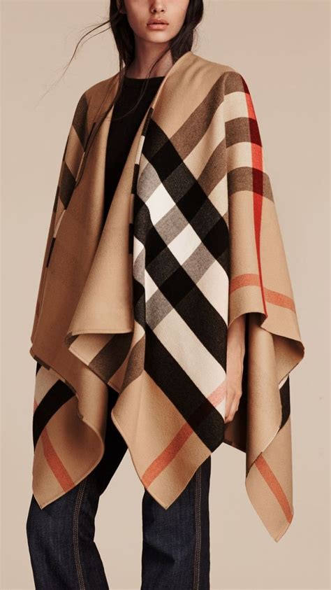 burberry poncho lana|burberry inspired poncho.